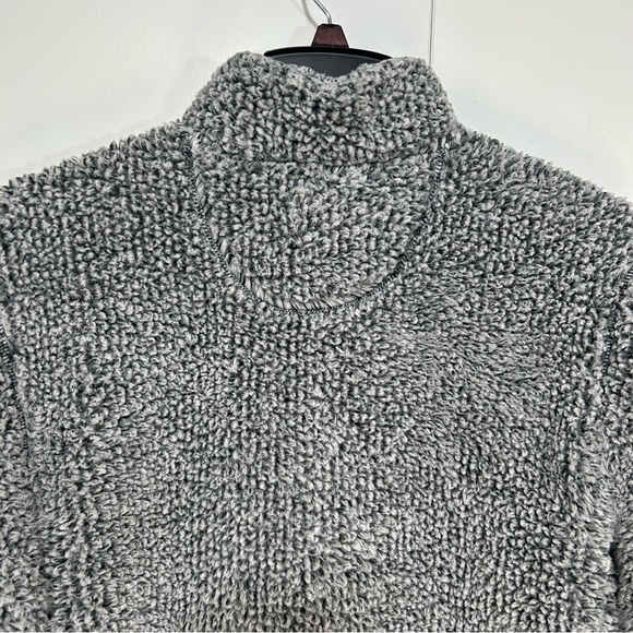 Oxford Women Gray Ball State University Oversized Sherpa pullover 1/4 Zip Small - Picture 5 of 10